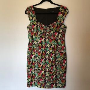 Nanette Lepore “lollipop” floral ruched dress